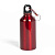 Бутылка для воды "Mento-1", алюминиевая, с карабином, 400 мл., красный