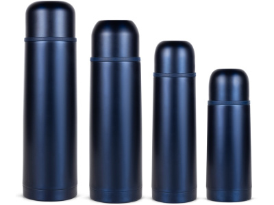 Термос Relaxika 101 (0,35 литра), темно-синий (без лого) , размер 350