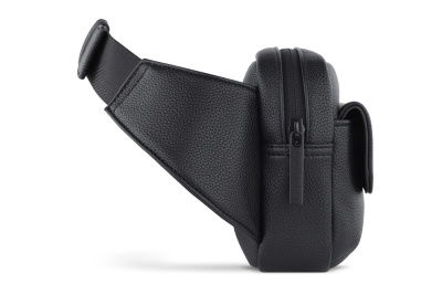 Сумка на пояс мужская BUGATTI РИКО | RICO, черный, полиуретан, 22 x 7 x 15 см