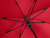 Зонт-трость Reviver с куполом из переработанного пластика, красный