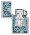 Зажигалка ZIPPO Lotus Flower с покрытием High Polish Chrome, латунь/сталь, серебристая, 38x13x57 мм