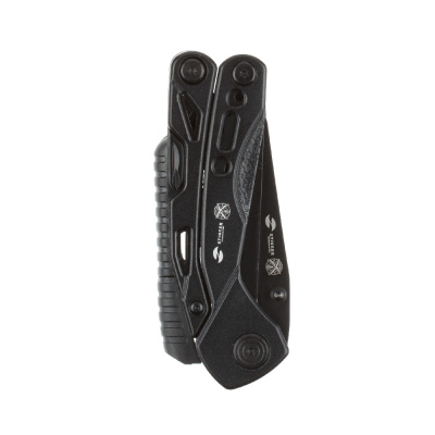 Мультитул Stinger, 105х45 мм, 13 функций, сталь, чёрный, в комплекте 9 насадок и нейлоновый чехол