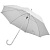Зонт-трость с пластиковой ручкой, механический; белый; D=103 см; 100% полиэстер 190T