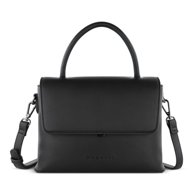 Сумка женская BUGATTI ИЛЬВА | ILVA, черная, полиуретан, 23х9х18,5 см