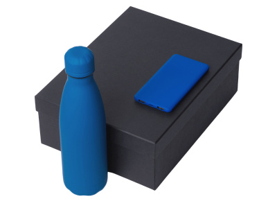 Подарочный набор с термобутылкой и повербанком С1, 5000 mAh, синий , размер 5000 mAh