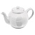 Чайник "Лондон"; 17х10,5х10,2см, 400мл; фаянс; белый