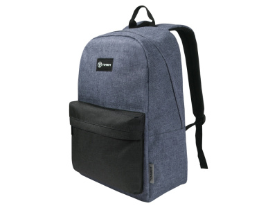 Рюкзак TORBER ГРАФФИТИ, серый с карманом черного цвета, полиэстер меланж, 42 х 29 x 19 см