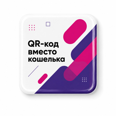 Смоляной стикер для прикассовой зоны квадратный M, 9,5х9,5 см , размер M