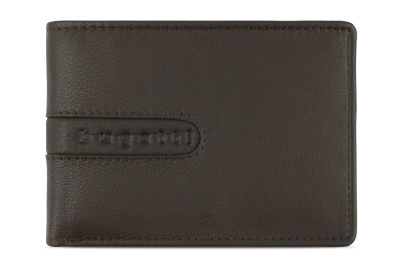 Портмоне BUGATTI ШЕДЕВР | BOMBA, с защитой данных RFID, коричневое, кожа козы/полиэстер, 12,5х2х9 см