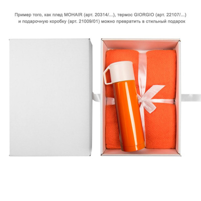 Термос "GIORGIO"; 500 мл;  оранжевый ,  металл; лазерная гравировка