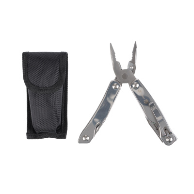 Мультитул Stinger, 101x43 мм, 11 функций, сталь, серебристый, в комплекте нейлоновый чехол