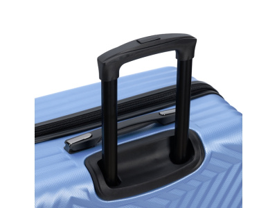 Чемодан TORBER ЛАМА, синий, ABS-пластик, 49 х 29,5 х 77 см, 92 л , размер L