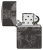 Зажигалка ZIPPO Skull King с покрытием High Polish Black, латунь/сталь, черная, глянцевая, 38x13x57 мм