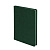 Ежедневник недатированный Softie, А5, темно-зеленый, блок в клетку, зеленый обрез