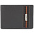Бумажник Mano "Don Leonardo", с RFID защитой, натуральная кожа в сером цвете, 12,5 х 2,5 х 9 см