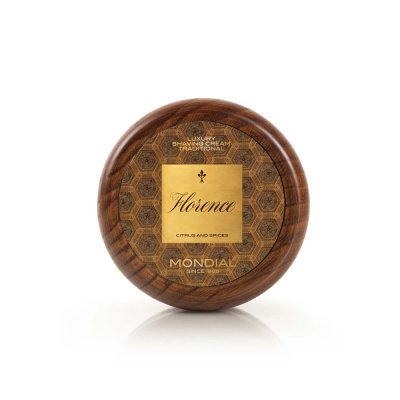 Крем для бритья в деревянной чаше MONDIAL FLORENCE LUXURY SHAVING CREAM TRADITIONAL, 140 мл