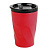 Термокружка BASIC, 350 мл; красный; металл/пластик