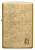 Зажигалка ZIPPO Armor® Flame c покрытием Tumbled Brass, латунь/сталь, золотистая, 38x13x57 мм