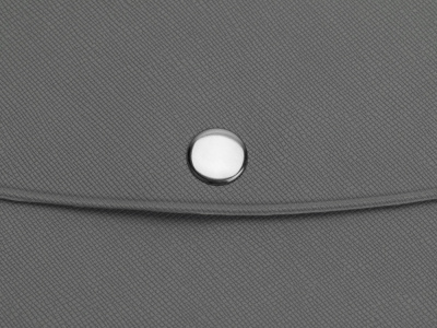 Органайзер для документов на кнопке с отделением для купюр и ручки, упаковка в индивидуальный пакет, серый