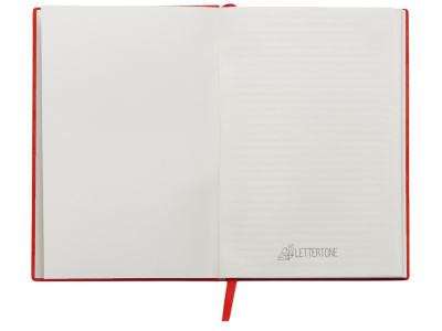 Набор блокнот в гибкой обложке А5 и металлическая шариковая ручка Nabokov, красный