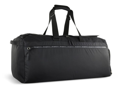 Сумка дорожная BUGATTI БЛАНК ОБЛЕГЧЕННАЯ | BLANC DELIGHT, чёрная, нейлон RPET600D/тарпаулин/полиэстер, 67х32х29 см, 55 л