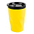 Термокружка  "Neon";  350 мл; желтый; металл/пластик