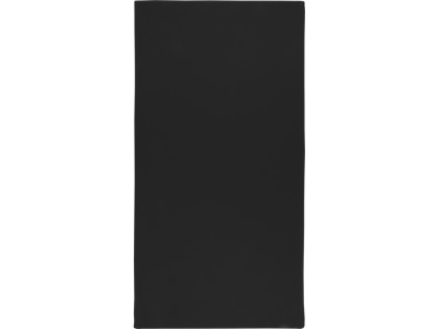 Lucas спортивное полотенце из переработанного полиэстера 50х100 см - сплошной черный , размер M