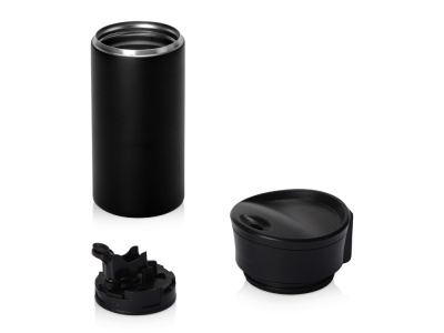 Вакуумная термокружка с кнопкой Upgrade, Waterline, тубус, черный