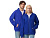 Толстовка оверсайз с капюшоном на молнии Monaco, синий классический , размер XS-S