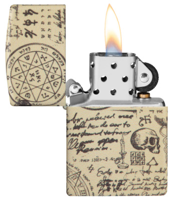 Зажигалка ZIPPO Alchemy Design с покрытием 540 Matte, латунь/сталь, бежевая, матовая, 38x13x57 мм