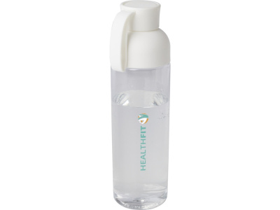 Illuminate/Иллюми бутылка для воды из переработанного PET-пластика, объемом 600 мл - Белый