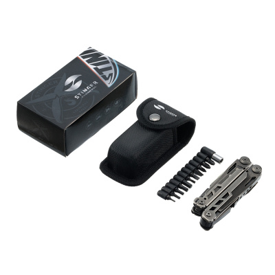 Мультитул Stinger, 116 х 25 мм, 16 функций, сталь, стоунвош, в картонной коробке, в комплекте нейлоновый чехол