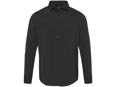 Carnelian мужская рубашка из поплина - сплошной черный , размер S