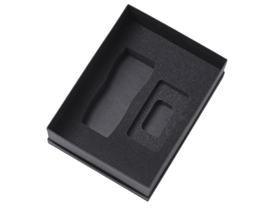 Подарочный набор c вакуумной термокружкой и повербанком С2, серый , размер 10000 mAh