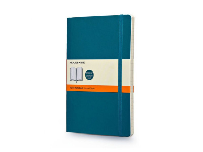Записная книжка Moleskine Classic Soft (в линейку), Large (13х21см), бирюзовый , размер A5