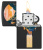 Зажигалка ZIPPO Mountain Waterfall с покрытием Black Light, латунь/сталь, черная,матовая 38x13x57 мм