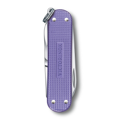 Нож-брелок VICTORINOX Classic SD Alox Colors "Electric Lavender", 58 мм, 5 функций, лавандовый
