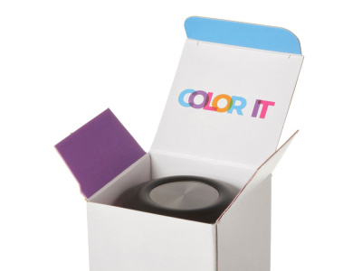 Термос Confident с покрытием soft-touch 420мл, индиго