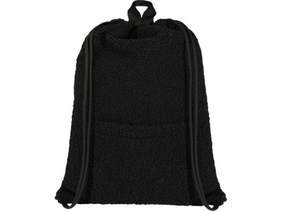 Шерпа рюкзак со шнурком из переработанной шерпы GRS объемом 9 л, черный