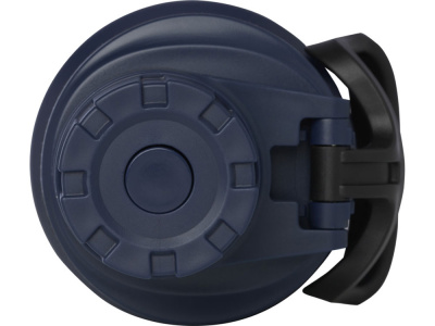 Бутылка для воды с вакуумной изоляцией Fortis/Фортис объемом 700 мл из меди и переработанной нержавеющей стали, сертифицированной по стандарту RCS, темно-синий