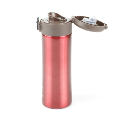 Термокружка Stinger, 0,35 л, сталь/пластик, красный глянцевый, 8,4 x 7 x 21,2 см