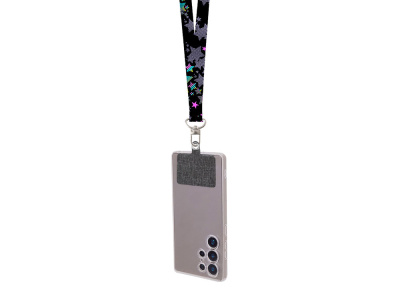 Ланъярд 2,5 см под сублимацию с трендовым карабином и большим держателем для телефона из ПЭ