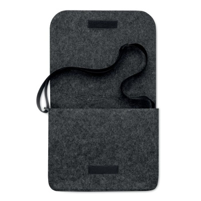 Сумка для ноутбука фетр RPET каменный серый