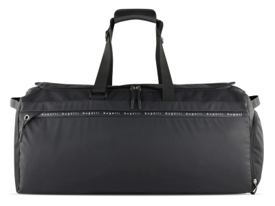 Сумка дорожная BUGATTI БЛАНК ОБЛЕГЧЕННАЯ | BLANC DELIGHT, чёрная, нейлон RPET600D/тарпаулин/полиэстер, 67х32х29 см, 55 л