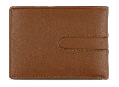 Портмоне BUGATTI ШЕДЕВР | BOMBA, с защитой данных RFID, коньячного цвета, кожа козы/полиэстер, 12,5х2х9 см