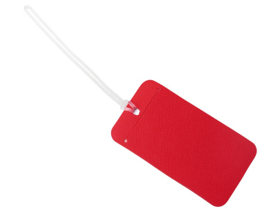 Багажная бирка Favor на силиконовой петле, красный