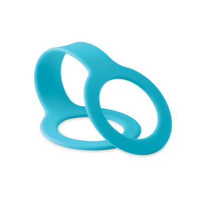 Держатель для бутылки силиконовый бирюзовый