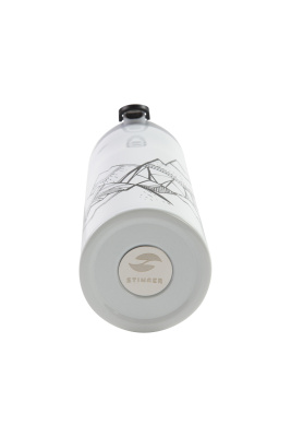 Термокружка Stinger, 0,42 л, сталь/пластик, белый с принтом, 7,4 x 6,7 x 22,4 см