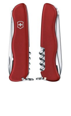Нож перочинный VICTORINOX Cheese Master, 111 мм, 8 функций, с фиксатором лезвия, красный