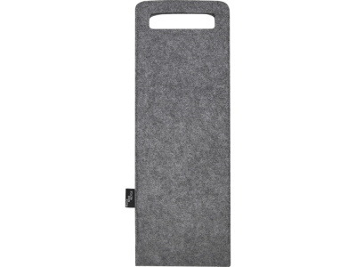 Felta Мешок для вина из переработанного фетра, сертифицированного согласно GRS, емкостью 75 мл - средне-серый